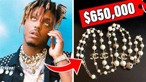 Juice Wrld Pearl Necklace .